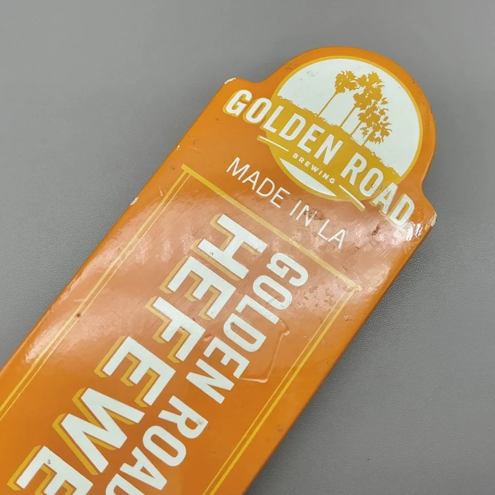 Golden Road Brewing Hefeweizen Beer‎ Tap Handle Orange Made In LA Draft Bar